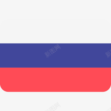 俄罗斯国际国旗6圆形矩形图标图标