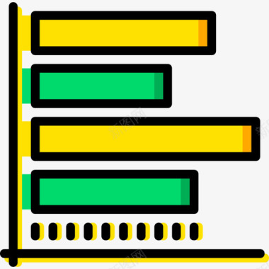 条形图营销11黄色图标图标
