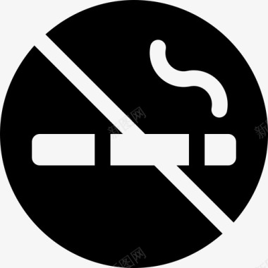 禁止吸烟2号交通标志已满图标图标