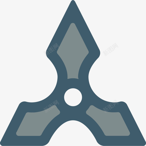 Shuriken4号武器扁平图标svg_新图网 https://ixintu.com 4号武器 Shuriken 扁平