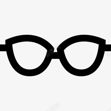 眼镜服装款式5直线型图标图标