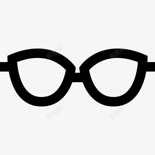 眼镜服装款式5直线型图标svg_新图网 https://ixintu.com 服装款式5 直线型 眼镜
