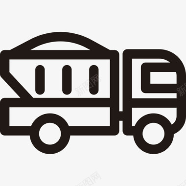 自卸卡车运输工具最小运输工具图标图标