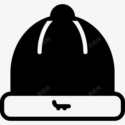 冬季帽子男士配件3填充图标svg_新图网 https://ixintu.com 冬季帽子 填充 男士配件3
