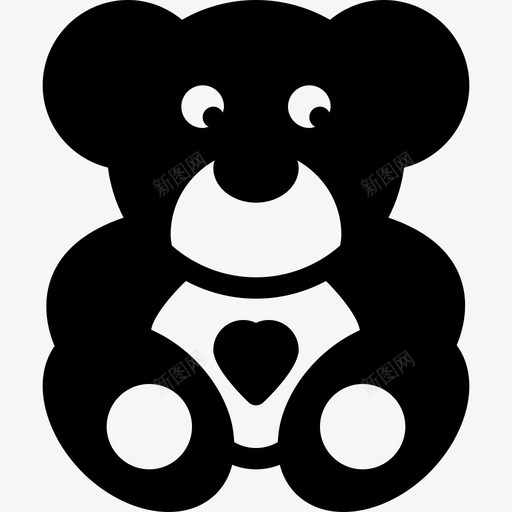 泰迪熊婴儿2填充图标svg_新图网 https://ixintu.com 填充 婴儿2 泰迪熊