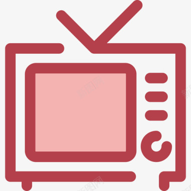 电视电子14红色图标图标
