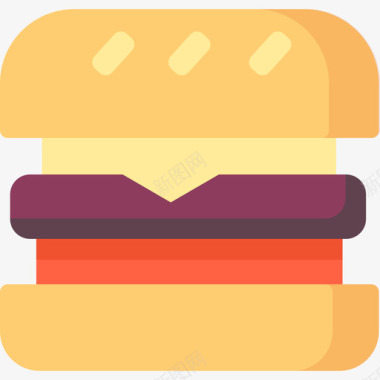 汉堡野餐7平的图标图标