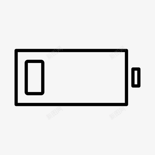 低电量蓄电池电源图标svg_新图网 https://ixintu.com ios 低电量 用户界面 电源 网页设计 蓄电池