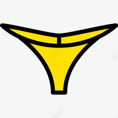 丁字裤女装3黄色图标图标