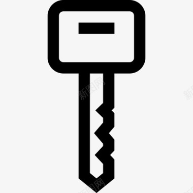 钥匙钥匙锁3线性图标图标