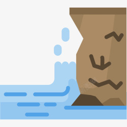 7号球裤图标悬崖自然7号平坦图标高清图片