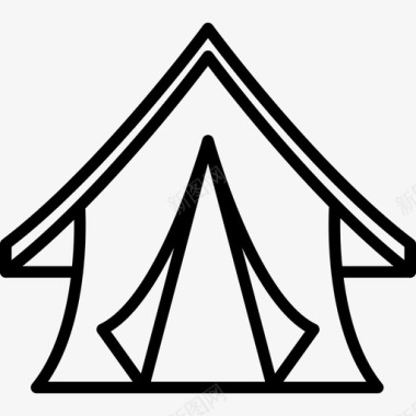 帐篷冒险直系图标图标