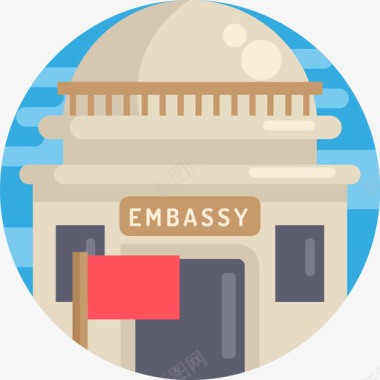 大使馆城市建筑元素公寓图标图标