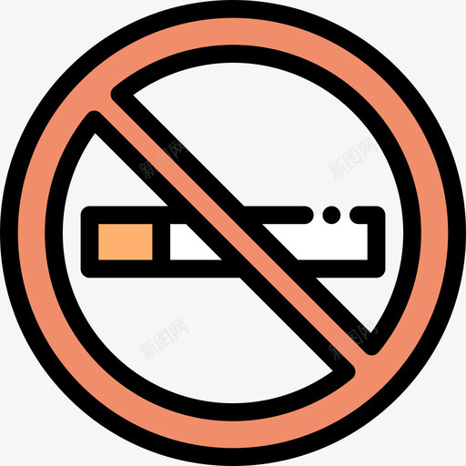 禁止吸烟12号机场直线颜色图标svg_新图网 https://ixintu.com 12号机场 直线颜色 禁止吸烟