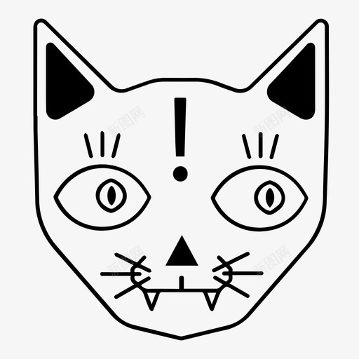 神秘猫炼金术魔法图标svg_新图网 https://ixintu.com 炼金术 神秘 神秘猫 魔法