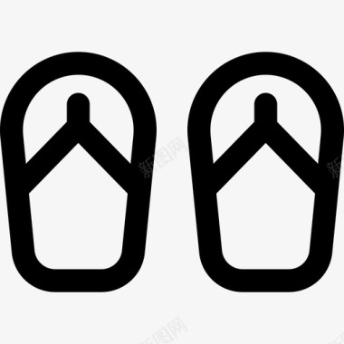 拖鞋衣服14直系图标图标