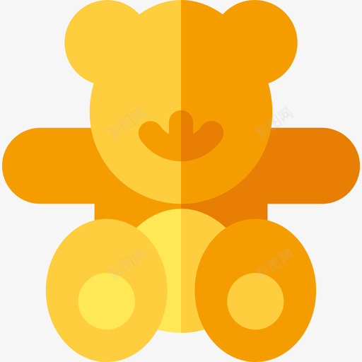 泰迪熊玩具9扁平图标svg_新图网 https://ixintu.com 扁平 泰迪熊 玩具9