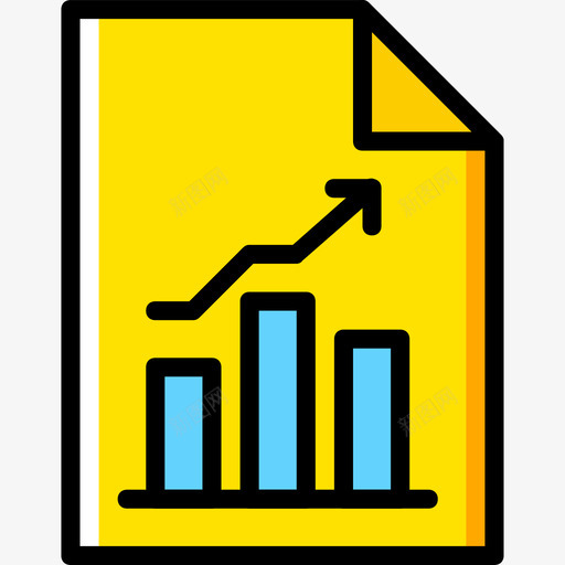 条形图营销11黄色图标svg_新图网 https://ixintu.com 条形图 营销11 黄色