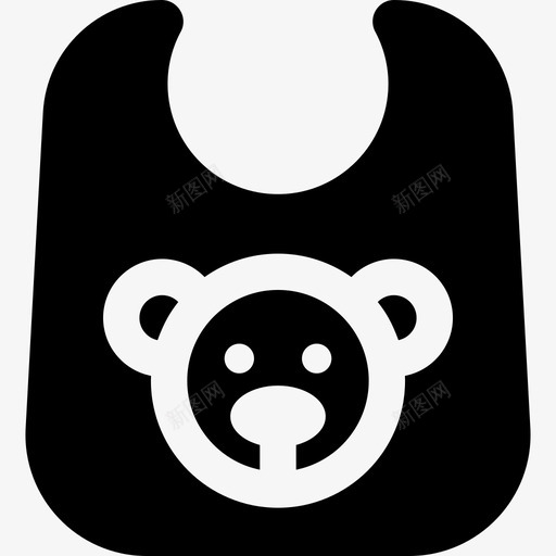 围兜幼儿园10填充图标svg_新图网 https://ixintu.com 围兜 填充 幼儿园10