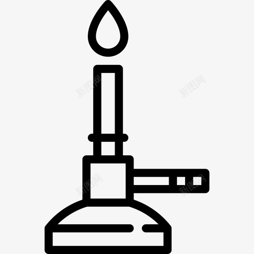 本生灯实验室设备线性图标svg_新图网 https://ixintu.com 实验室设备 本生灯 线性