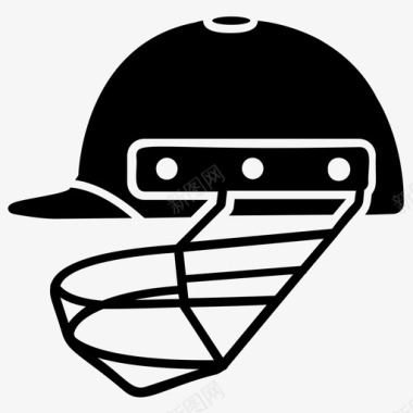 板球头盔头饰球员装备图标图标