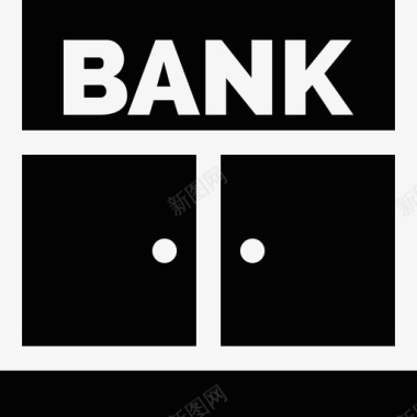 银行银行货币2已填充图标图标