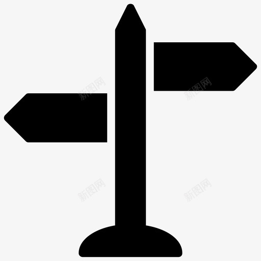 路标道路导航标牌图标svg_新图网 https://ixintu.com 商业智能字形图标 标牌 路标 道路导航