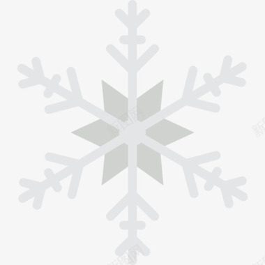 雪花冬季4平坦图标图标