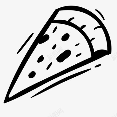 披萨面包快餐图标图标