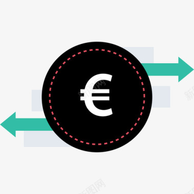 欧元银行和金融11持平图标图标