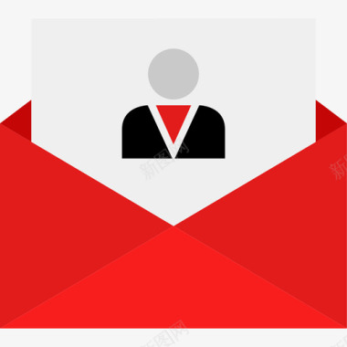 电子邮件商务和创业2扁平图标图标