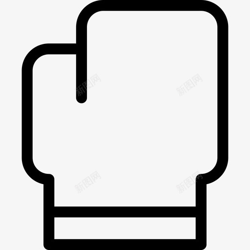 拳击手套游戏8直线型图标svg_新图网 https://ixintu.com 拳击手套 游戏8 直线型