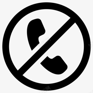 电话阻止电话没有电话图标图标
