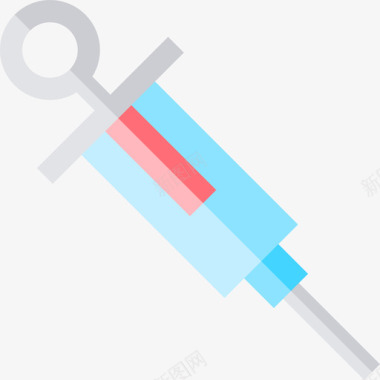 注射器医用40扁平图标图标