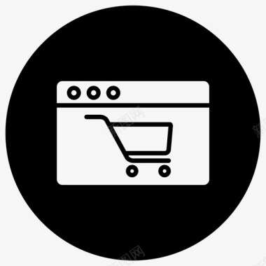 电子商务网站营销在线购物图标图标