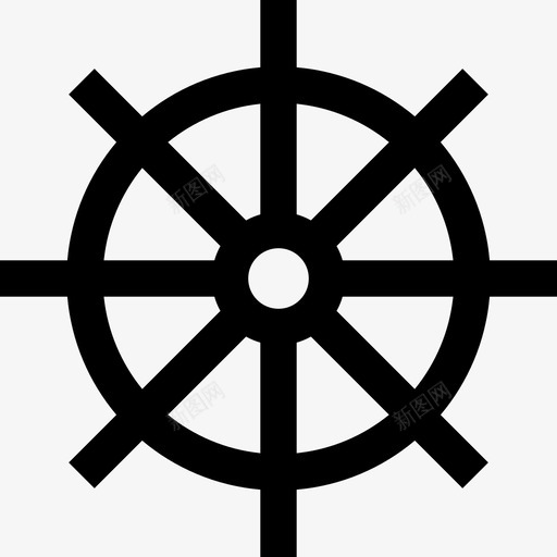 舵手航海2直线型图标svg_新图网 https://ixintu.com 直线型 航海2 舵手