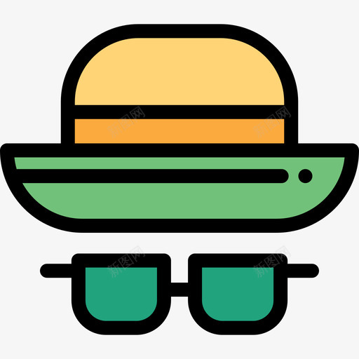 帽子野餐10线性颜色图标svg_新图网 https://ixintu.com 帽子 线性颜色 野餐10