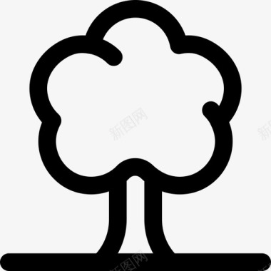 树木不动产19线性图标图标