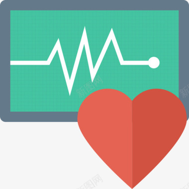 心电图医疗健康平板图标图标
