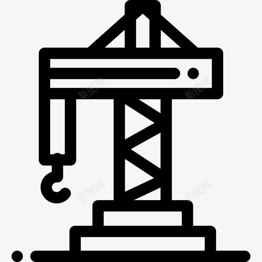 绞盘不动产16线性图标svg_新图网 https://ixintu.com 不动产16 线性 绞盘