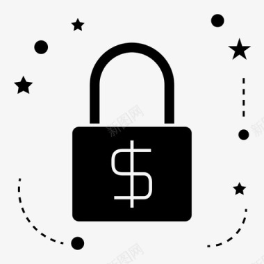 保护锁钱图标图标