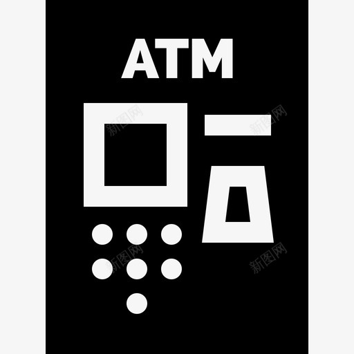 Atm银行货币2已填充图标svg_新图网 https://ixintu.com Atm 已填充 银行货币2