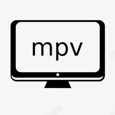 mpv监视器mpeg1图标图标