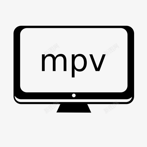 mpv监视器mpeg1图标svg_新图网 https://ixintu.com mpeg1 mpv ui 监视器 第1部分 视频格式 通用视频格式