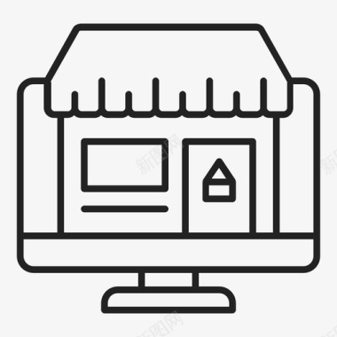 商店在线网上商店图标图标