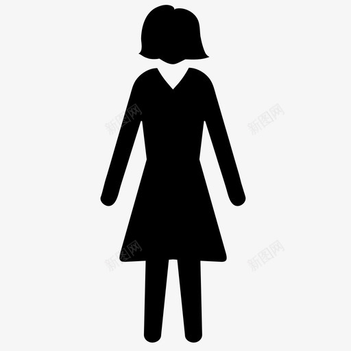 女人人标志图标svg_新图网 https://ixintu.com 人 厕所 大多是用过的图标 女人 标志
