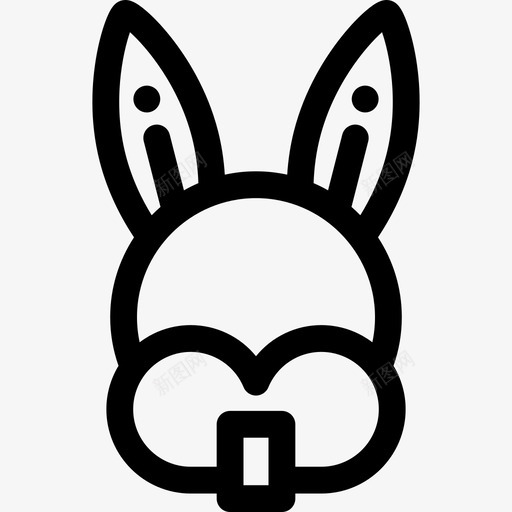 兔子春天10直系图标svg_新图网 https://ixintu.com 兔子 春天10 直系