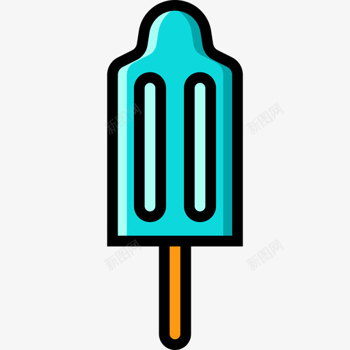 冰棒夏季食品饮料4线性颜色图标svg_新图网 https://ixintu.com 冰棒 夏季食品饮料4 线性颜色