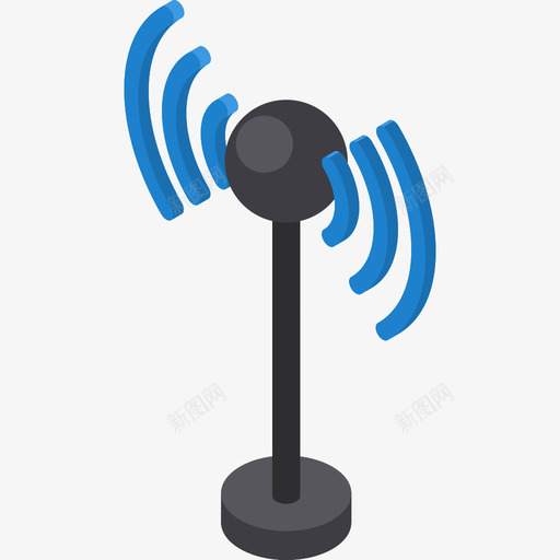 Wifiui接口9扁平图标svg_新图网 https://ixintu.com Wifi ui接口9 扁平