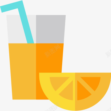 橙汁健康spa淡橙汁图标图标